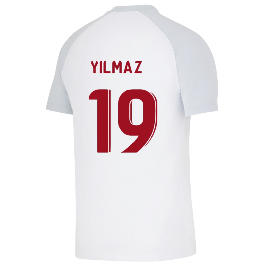 Men Football Zehra Yılmaz #19 White Away Jersey 2023/24 T-Shirt