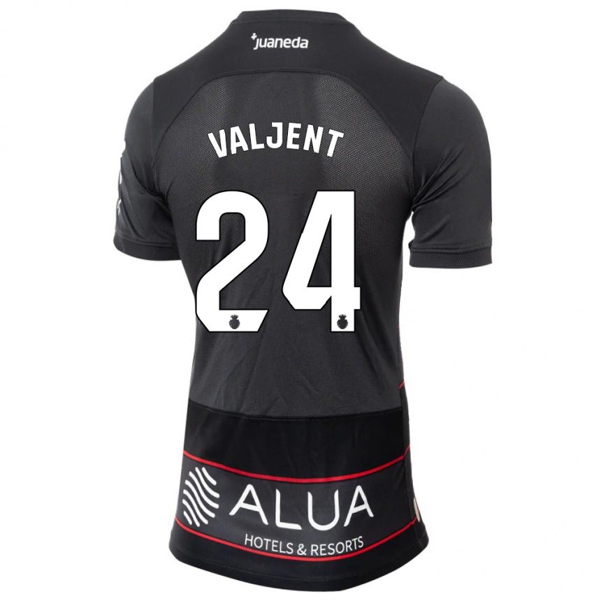 Men Football Martin Valjent #24 Black Away Jersey 2023/24 T-Shirt
