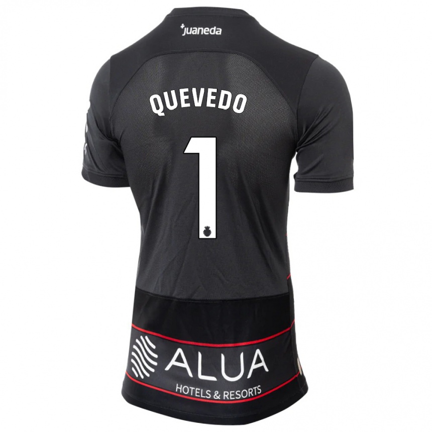 Men Football Alex Quevedo #1 Black Away Jersey 2023/24 T-Shirt