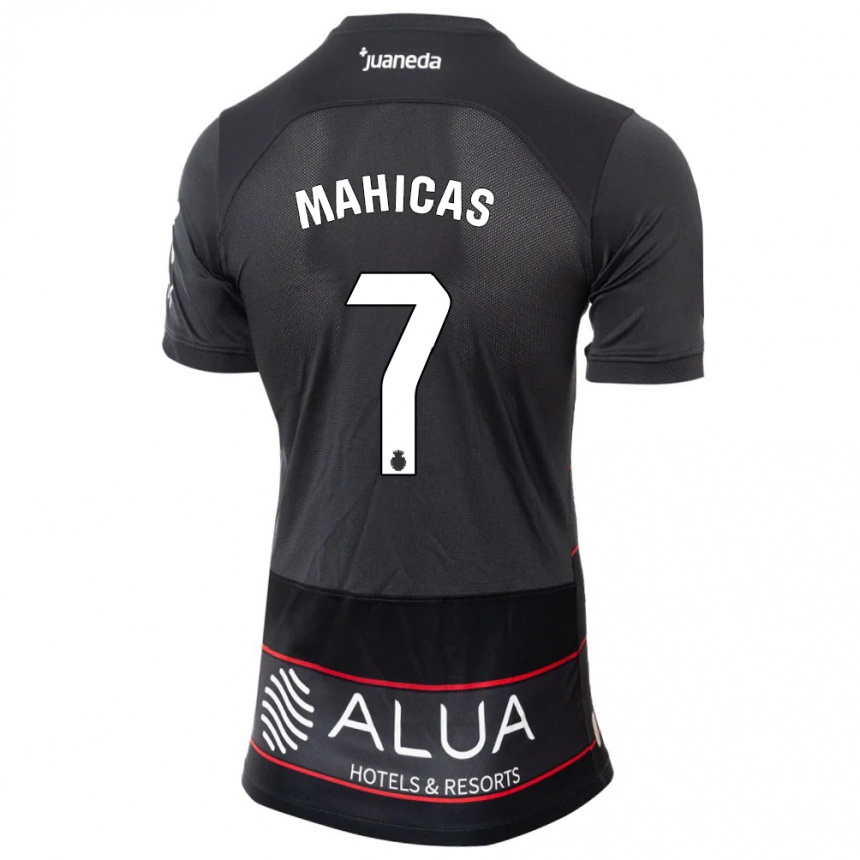 Men Football Julián Mahicas #7 Black Away Jersey 2023/24 T-Shirt