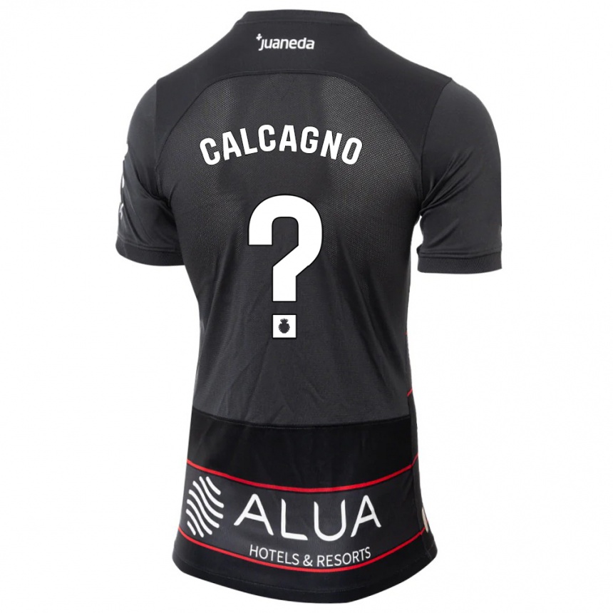 Men Football Bruno Calcagno #0 Black Away Jersey 2023/24 T-Shirt