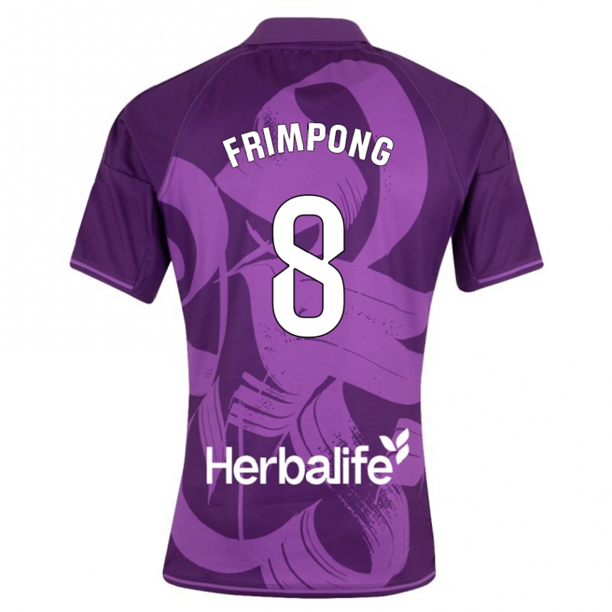 Men Football Eugene Frimpong #8 Violet Away Jersey 2023/24 T-Shirt