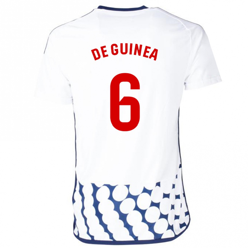 Men Football Asier Ortiz De Guinea #6 White Away Jersey 2023/24 T-Shirt