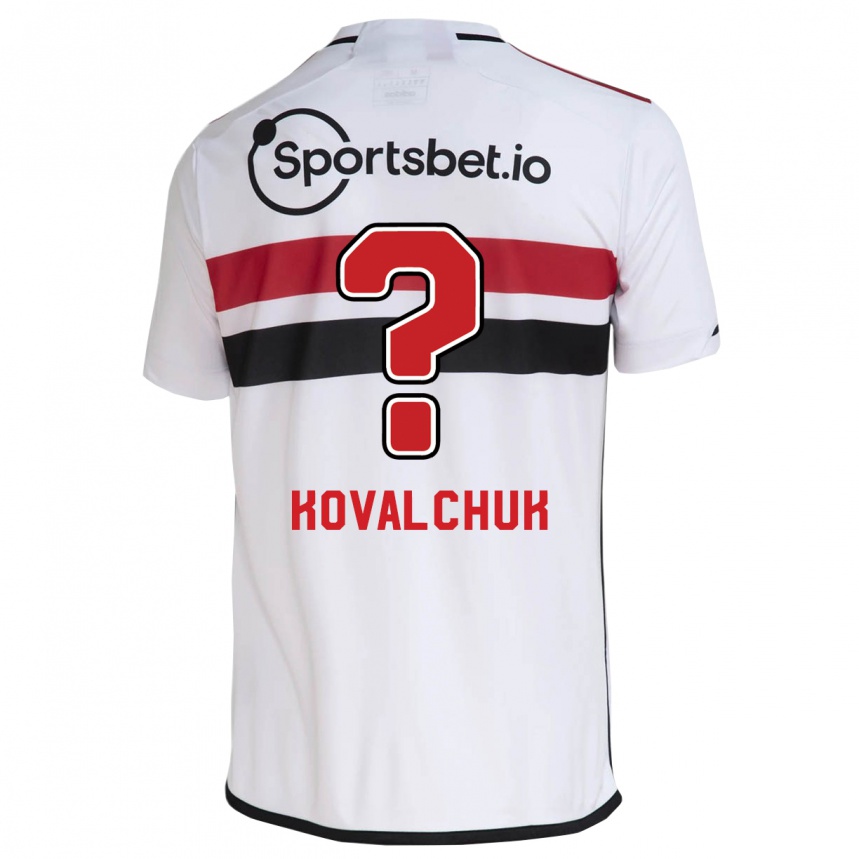 Women Football Filipp Kovalchuk #0 White Home Jersey 2023/24 T-Shirt