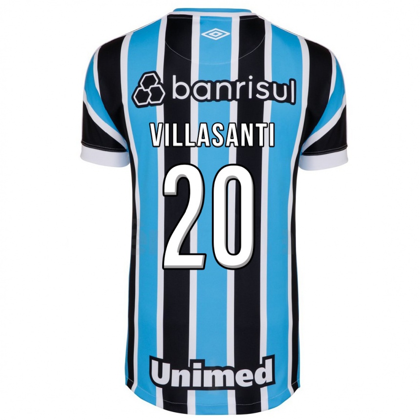 Women Football Mathías Villasanti #20 Blue Home Jersey 2023/24 T-Shirt