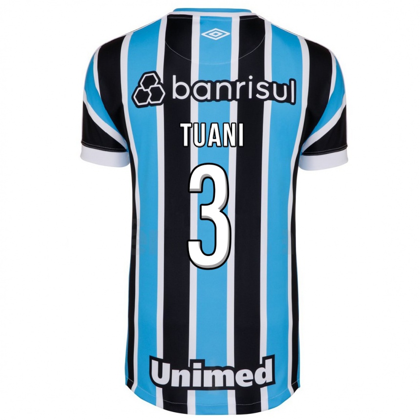 Women Football Tuani #3 Blue Home Jersey 2023/24 T-Shirt