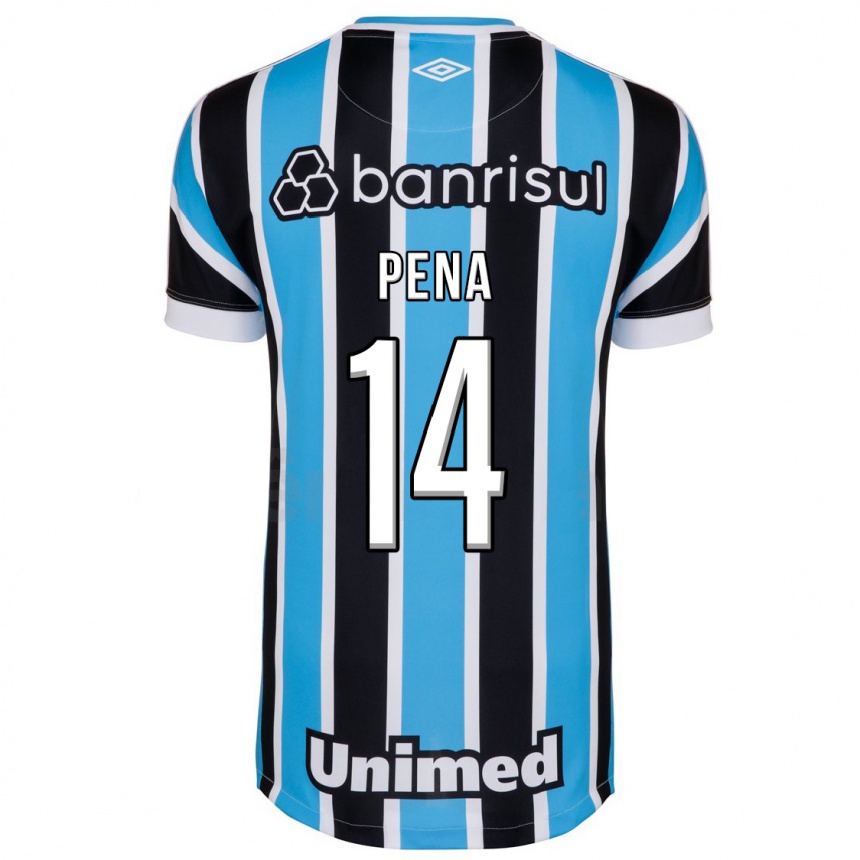 Women Football Jessica Peña #14 Blue Home Jersey 2023/24 T-Shirt