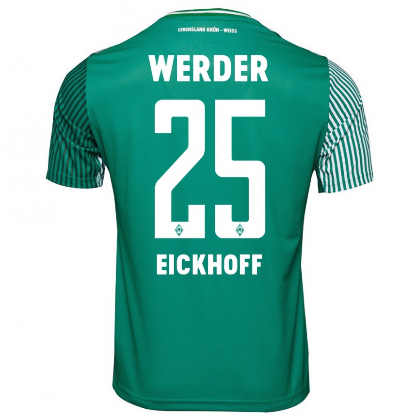 Women Football Mika Eickhoff #25 Green Home Jersey 2023/24 T-Shirt