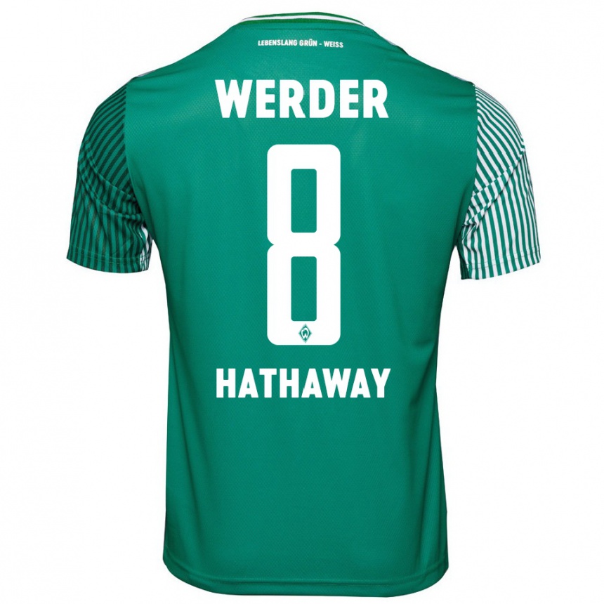 Women Football Max Hathaway #8 Green Home Jersey 2023/24 T-Shirt