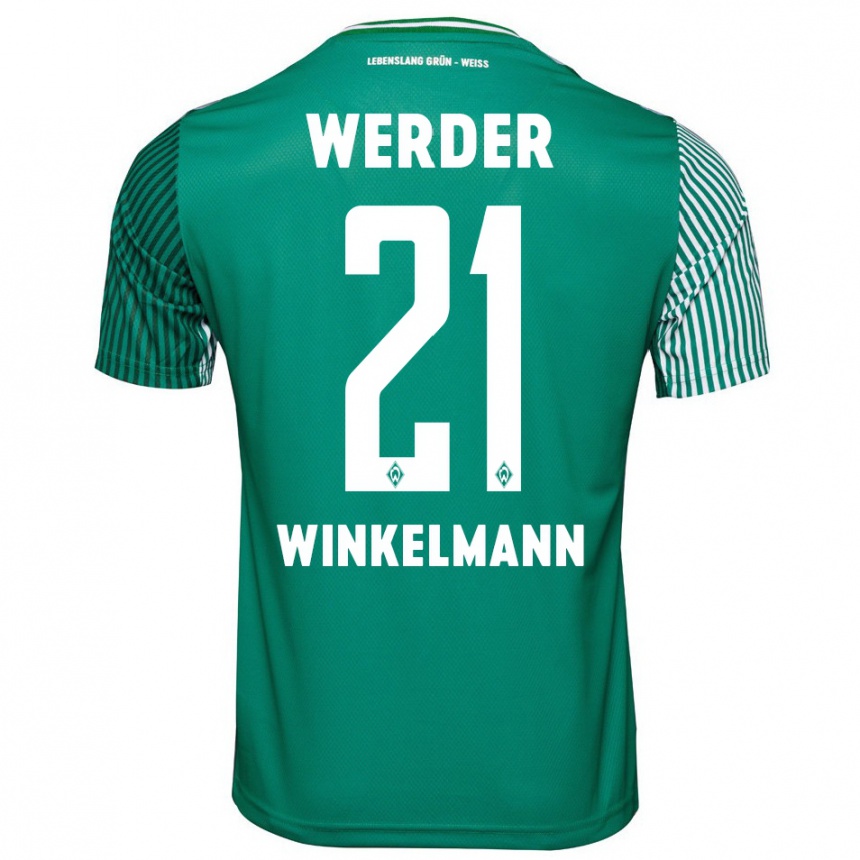 Women Football Till Winkelmann #21 Green Home Jersey 2023/24 T-Shirt