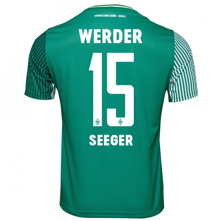 Women Football Ben Ekobena-Seeger #15 Green Home Jersey 2023/24 T-Shirt