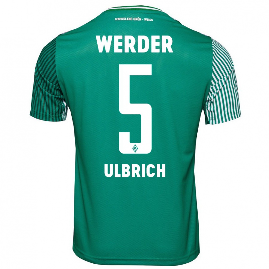 Women Football Michelle Ulbrich #5 Green Home Jersey 2023/24 T-Shirt