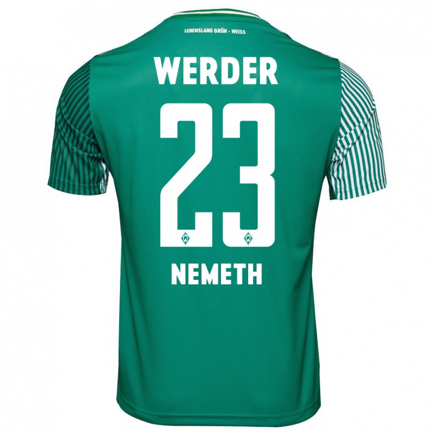 Women Football Hanna Nemeth #23 Green Home Jersey 2023/24 T-Shirt