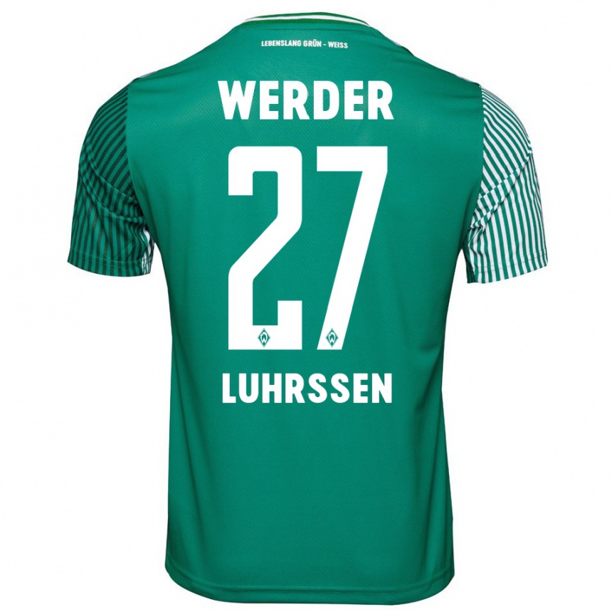 Women Football Nina Luhrssen #27 Green Home Jersey 2023/24 T-Shirt
