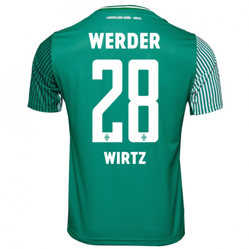 Women Football Juliane Wirtz #28 Green Home Jersey 2023/24 T-Shirt