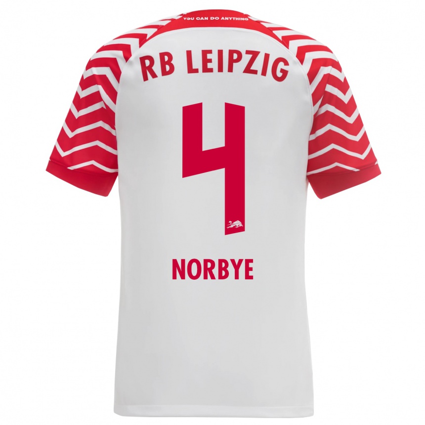 Women Football Jonathan Norbye #4 White Home Jersey 2023/24 T-Shirt