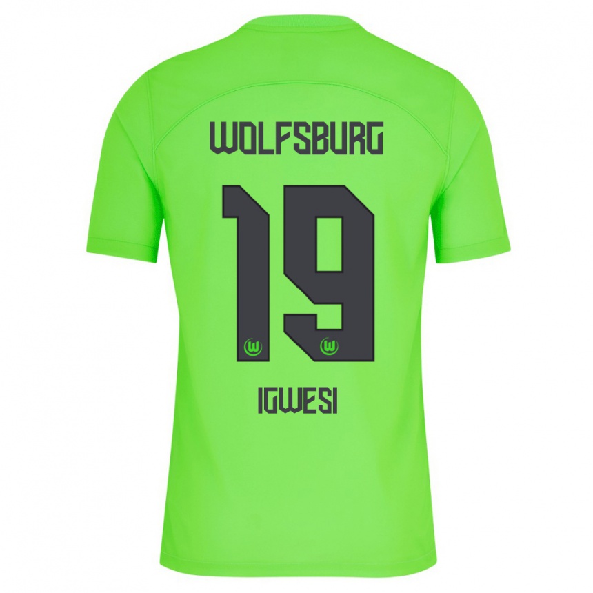 Women Football Tyrese Igwesi #19 Green Home Jersey 2023/24 T-Shirt