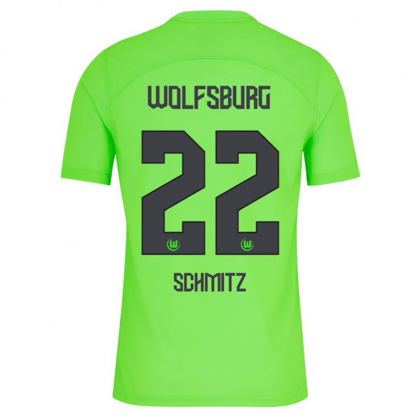 Women Football Lisa Schmitz #22 Green Home Jersey 2023/24 T-Shirt