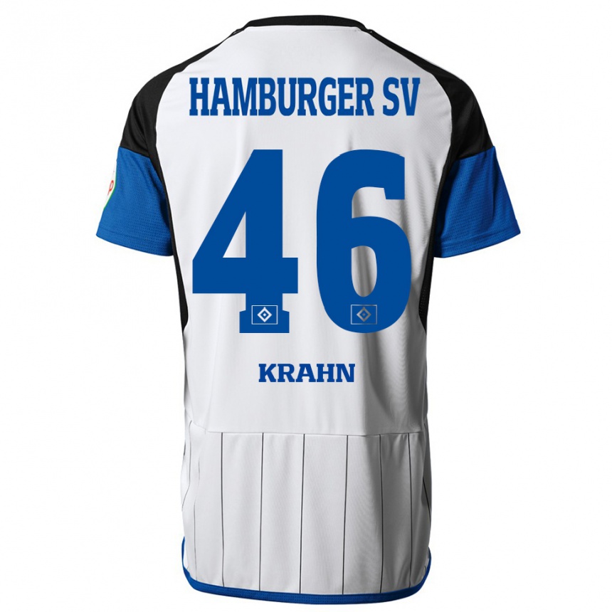 Women Football Elijah Krahn #46 White Home Jersey 2023/24 T-Shirt