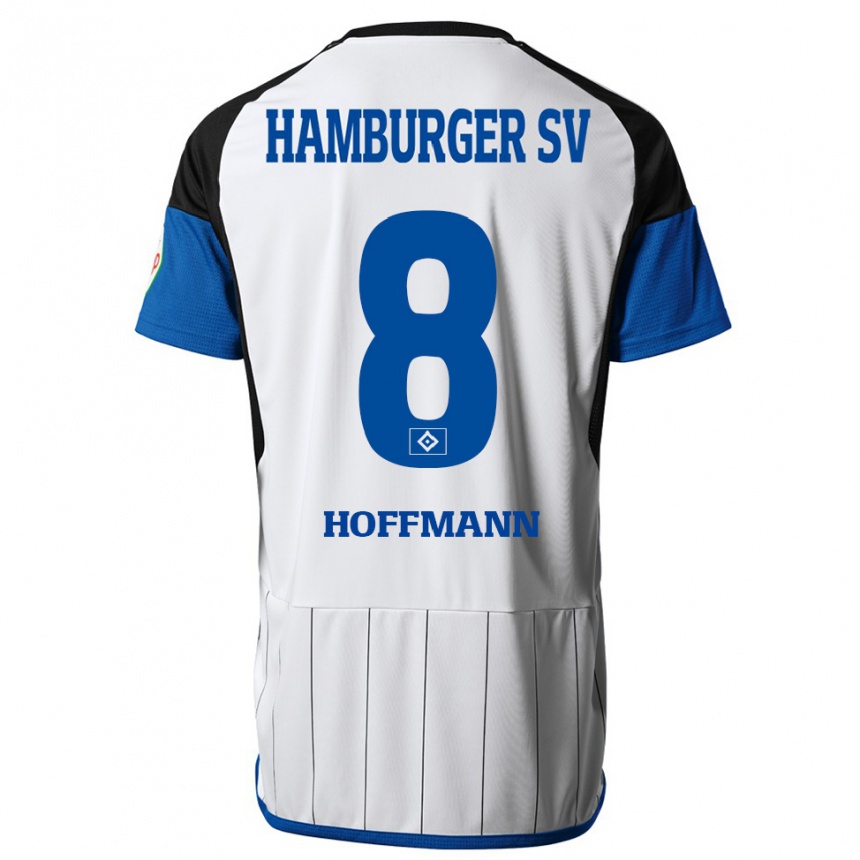 Women Football Nick Hoffmann #8 White Home Jersey 2023/24 T-Shirt