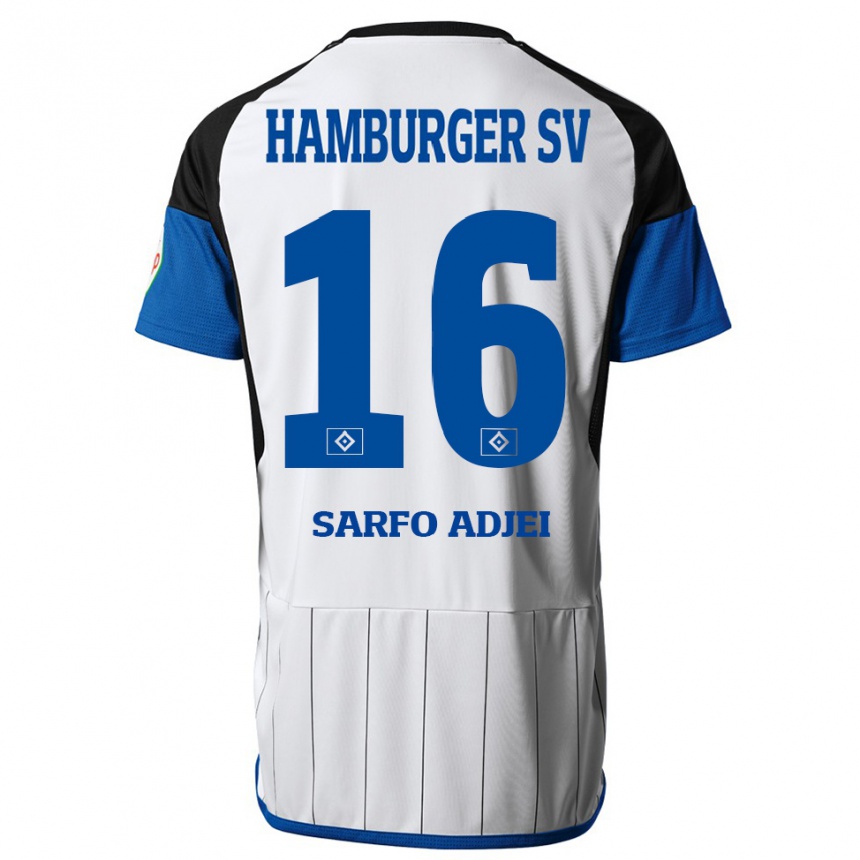 Women Football Maximilian Sarfo-Adjei #16 White Home Jersey 2023/24 T-Shirt