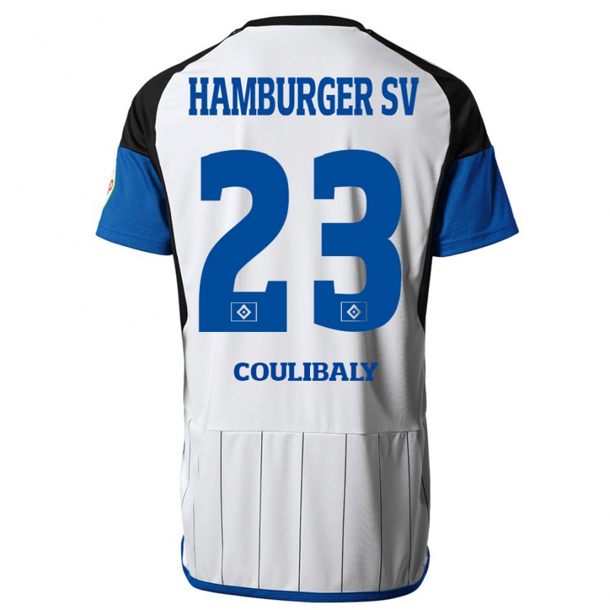 Women Football Karim Coulibaly #23 White Home Jersey 2023/24 T-Shirt