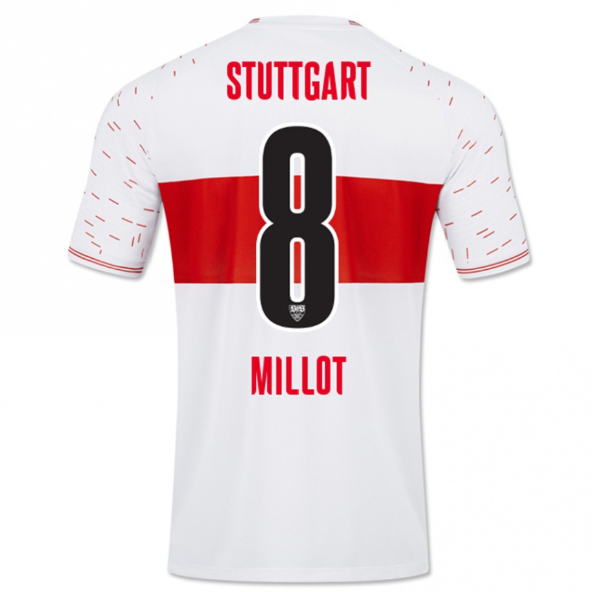 Women Football Enzo Millot #8 White Home Jersey 2023/24 T-Shirt