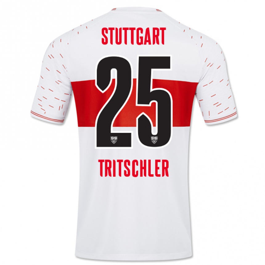 Women Football David Tritschler #25 White Home Jersey 2023/24 T-Shirt