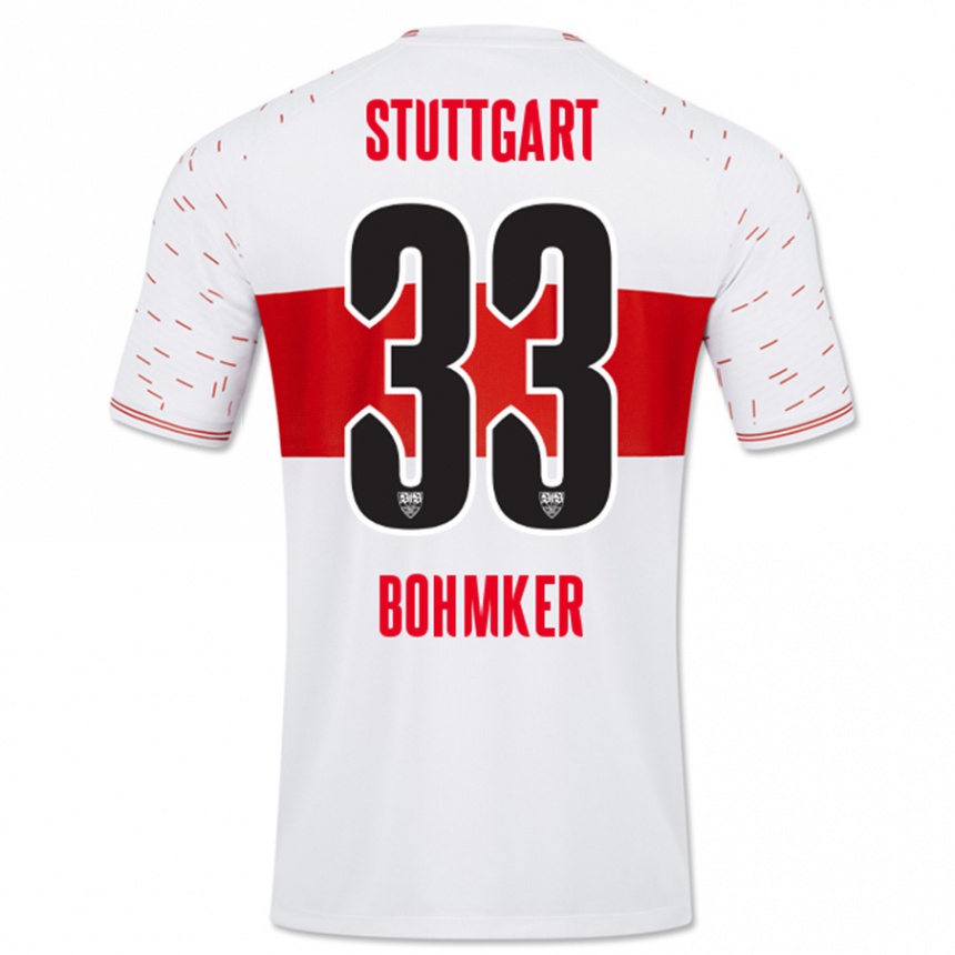 Women Football Finn Böhmker #33 White Home Jersey 2023/24 T-Shirt