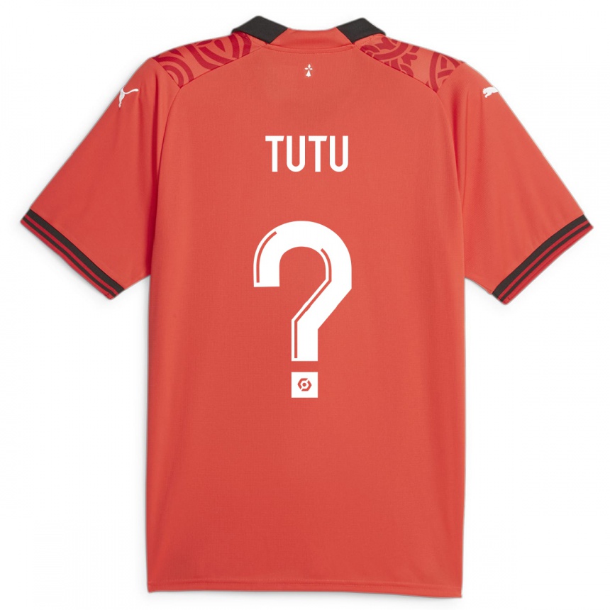 Women Football Gabriel Tutu #0 Red Home Jersey 2023/24 T-Shirt