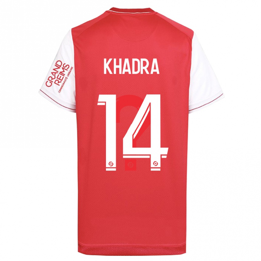 Women Football Reda Khadra #14 Red Home Jersey 2023/24 T-Shirt