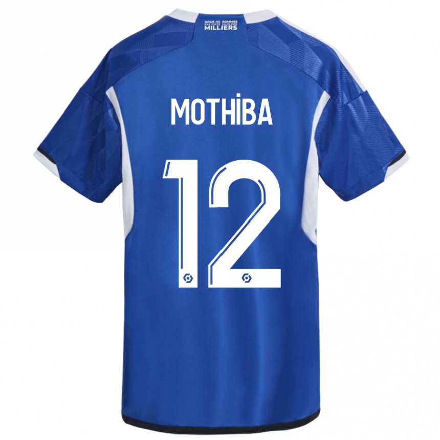 Women Football Lebo Mothiba #12 Blue Home Jersey 2023/24 T-Shirt