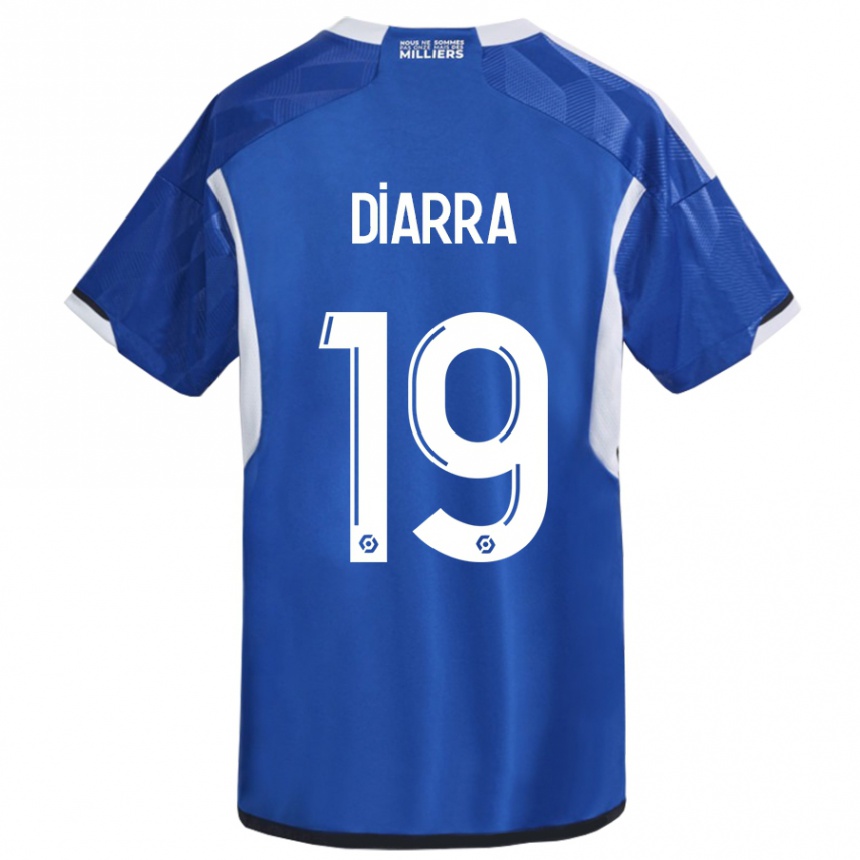 Women Football Habib Diarra #19 Blue Home Jersey 2023/24 T-Shirt