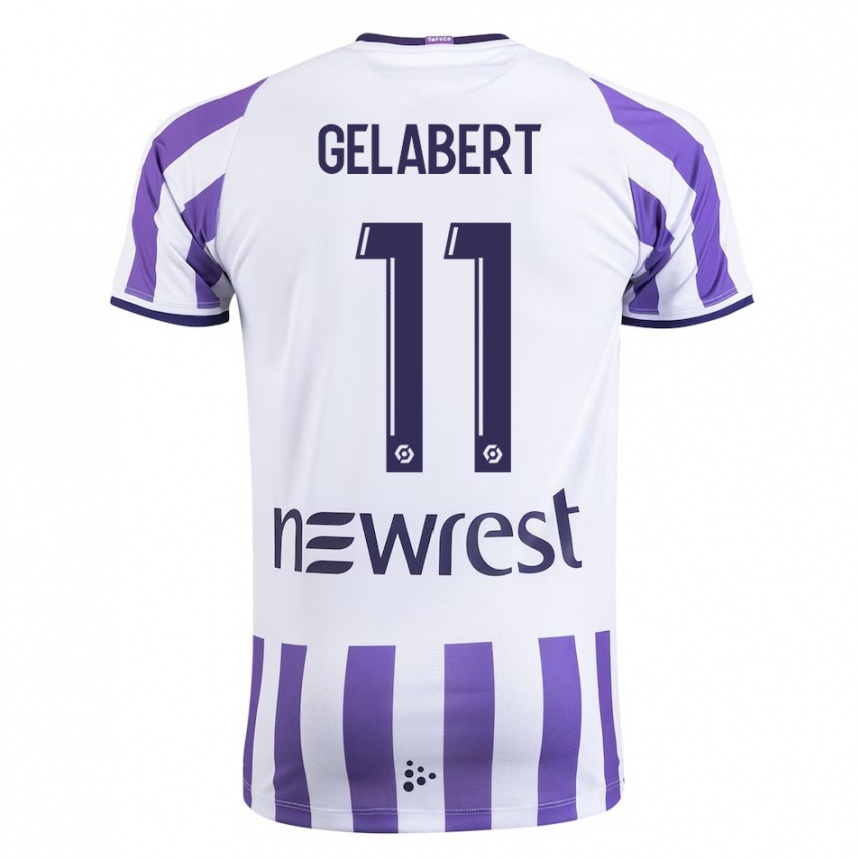 Women Football César Gelabert #11 White Home Jersey 2023/24 T-Shirt