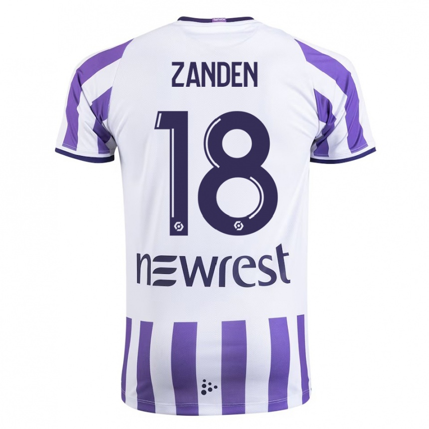 Women Football Oliver Zandén #18 White Home Jersey 2023/24 T-Shirt