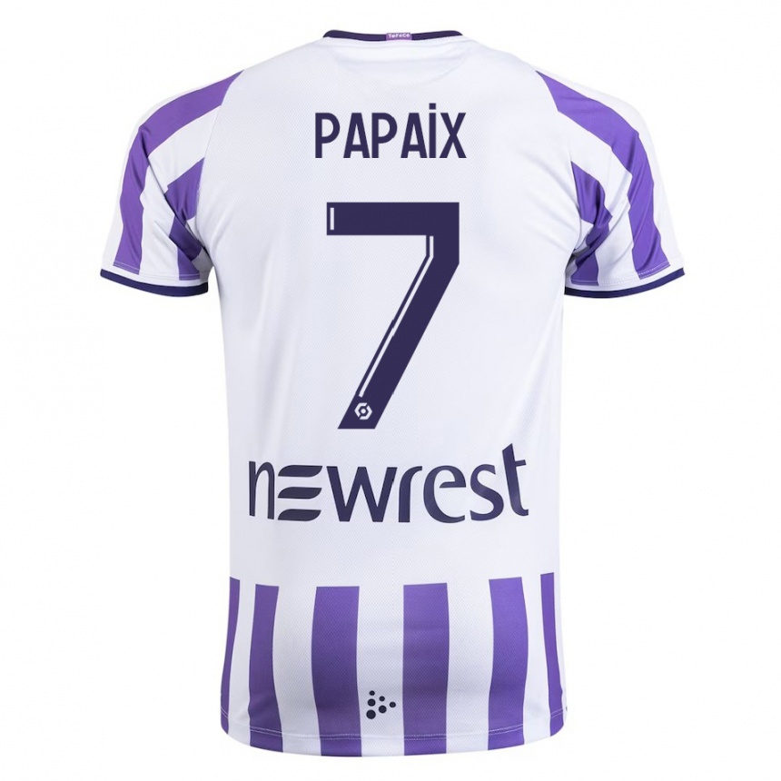 Women Football Marie Papaix #7 White Home Jersey 2023/24 T-Shirt