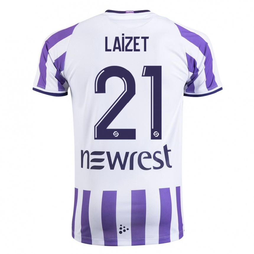 Women Football Emma Laizet #21 White Home Jersey 2023/24 T-Shirt