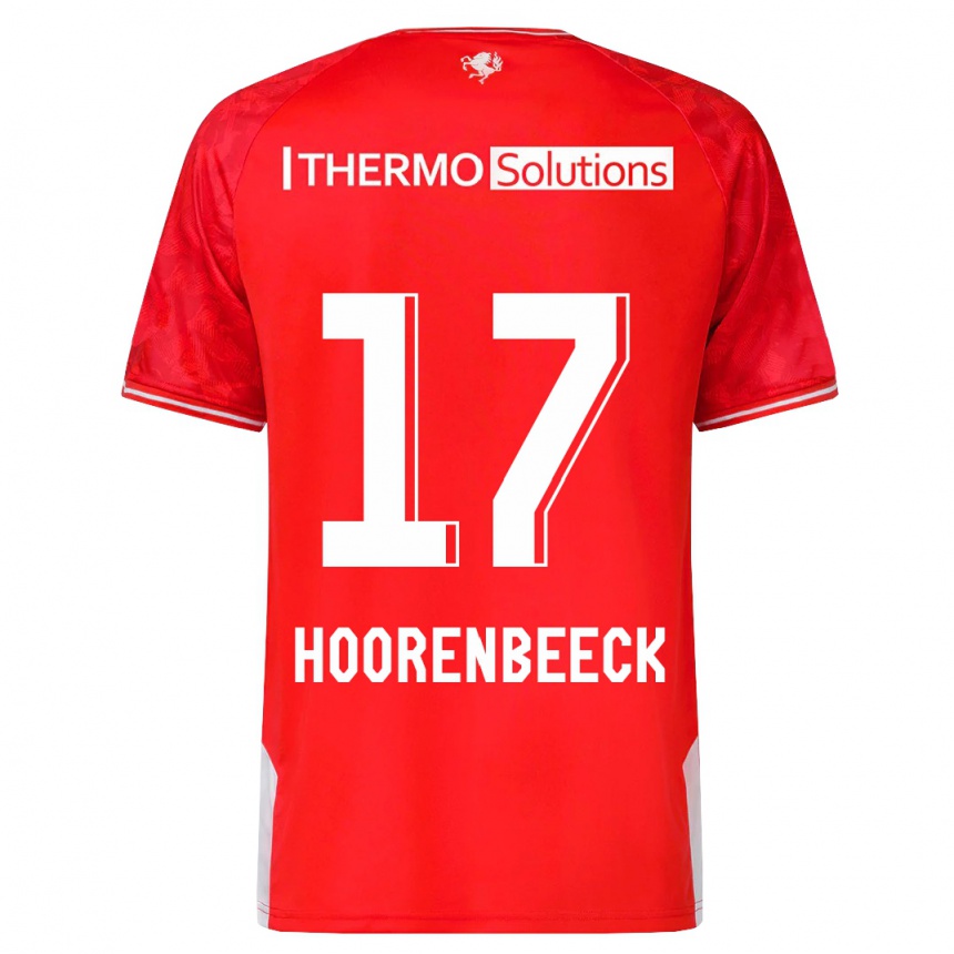 Women Football Alec Van Hoorenbeeck #17 Red Home Jersey 2023/24 T-Shirt