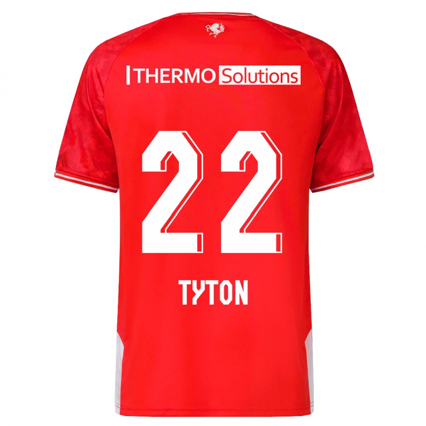 Women Football Przemyslaw Tyton #22 Red Home Jersey 2023/24 T-Shirt