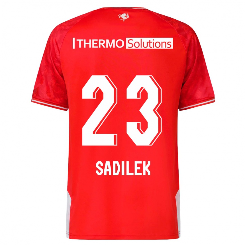 Women Football Michal Sadilek #23 Red Home Jersey 2023/24 T-Shirt