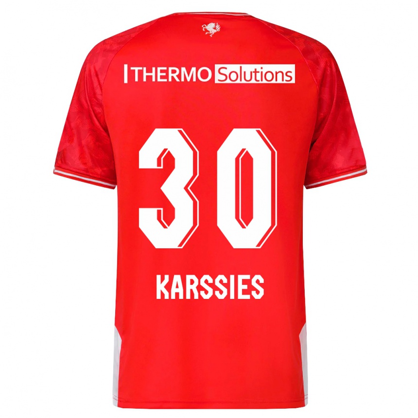 Women Football Sam Karssies #30 Red Home Jersey 2023/24 T-Shirt