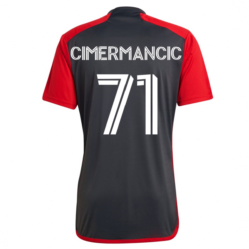 Women Football Markus Cimermancic #71 Grey Home Jersey 2023/24 T-Shirt
