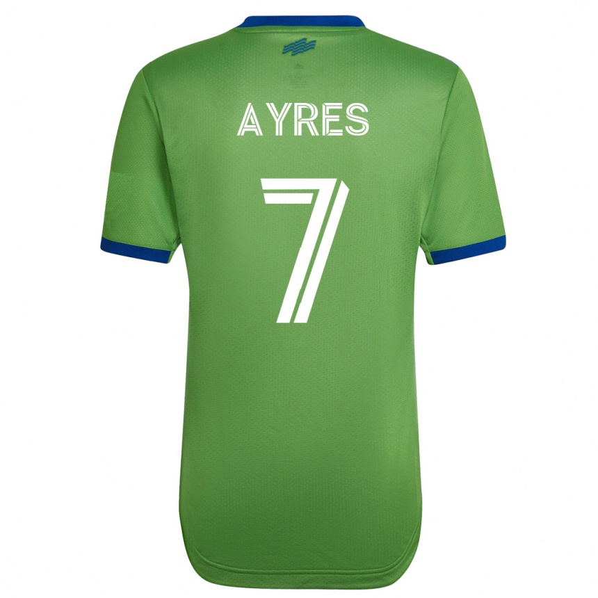 Women Football Melina Ayres #7 Green Home Jersey 2023/24 T-Shirt