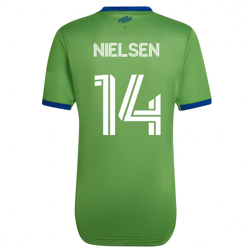 Women Football Taylor Nielsen #14 Green Home Jersey 2023/24 T-Shirt