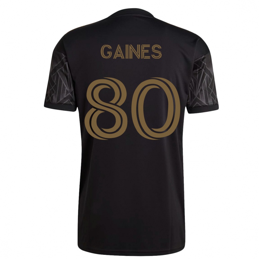Women Football Julian Gaines #80 Black Home Jersey 2023/24 T-Shirt