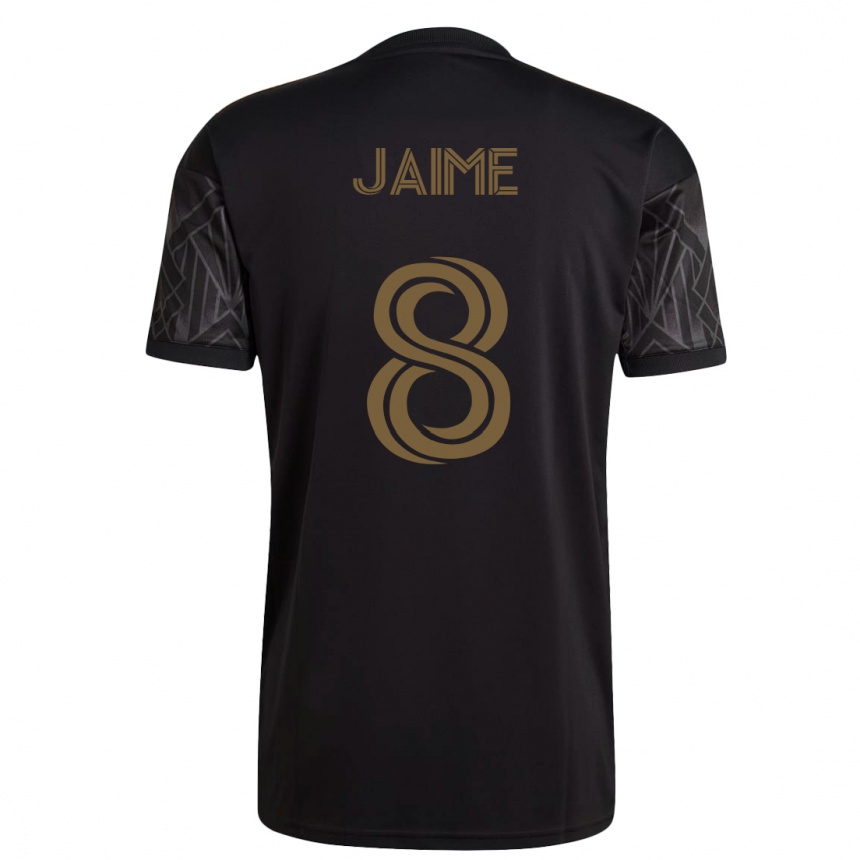 Women Football Christopher Jaime #8 Black Home Jersey 2023/24 T-Shirt