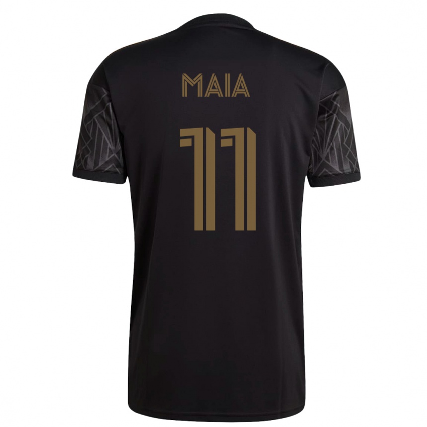 Women Football Matheus Maia #11 Black Home Jersey 2023/24 T-Shirt