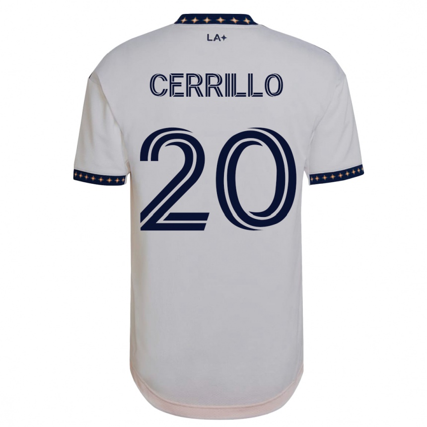 Women Football Edwin Cerrillo #20 White Home Jersey 2023/24 T-Shirt