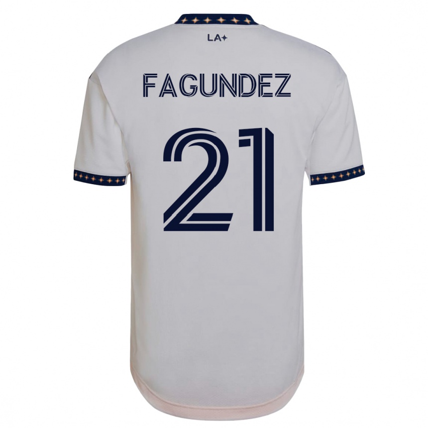 Women Football Diego Fagúndez #21 White Home Jersey 2023/24 T-Shirt