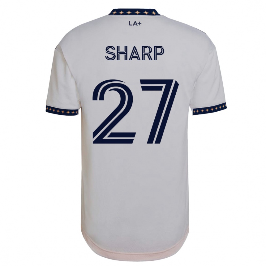 Women Football Billy Sharp #27 White Home Jersey 2023/24 T-Shirt